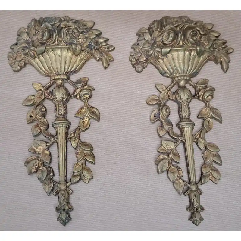 2 adornos de bronce, finales del siglo XIX Directo De Fábrica