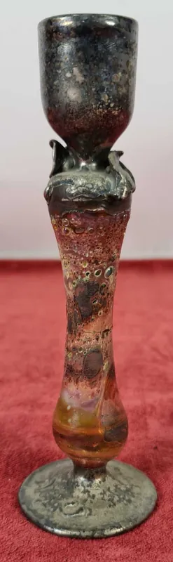 VIOLETERO MODERNISTA. CRISTAL Y METAL. PRINCIPIOS SIGLO XX Nueva Colección