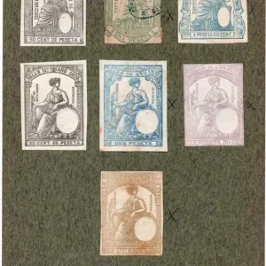 Mejor Calidad NUM010 LOTE DE 7 SELLOS FISCALES. ESPAÑA. DE 1875 A 1876
