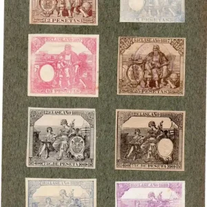 Precio De Oferta NUM017 LOTE DE 8 SELLOS FISCALES. ESPAÑA. DE 1887 A 1888