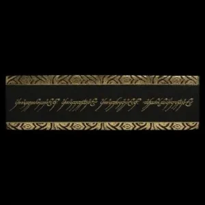Novedad Weta Workshop El Señor de los Anillos Punto de libro The One Ring Inscription