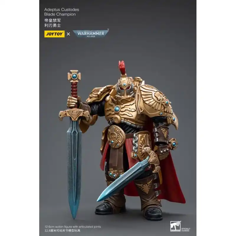 Warhammer 40k Figura 1/18 Adeptus Custodes Blade Champion 12 cm Precio Económico